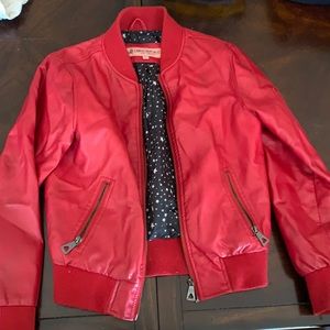 Red leather jacket urban republic